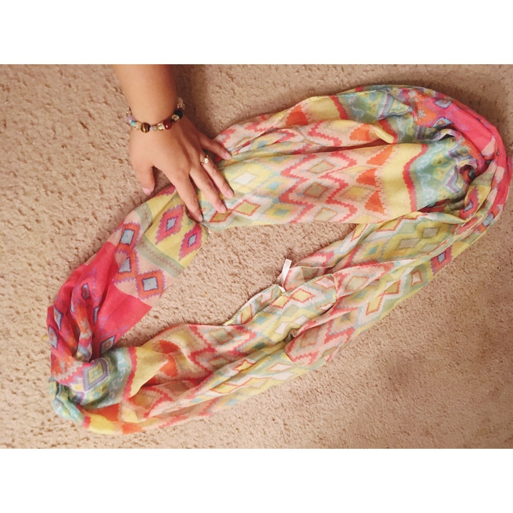Pastel infinity scarf Charlotte Russe